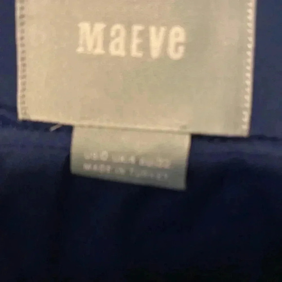 Anthropologie Maeve Cardana Purple Blue Floral Mini Skirt Size 0 - Picture 6 of 9